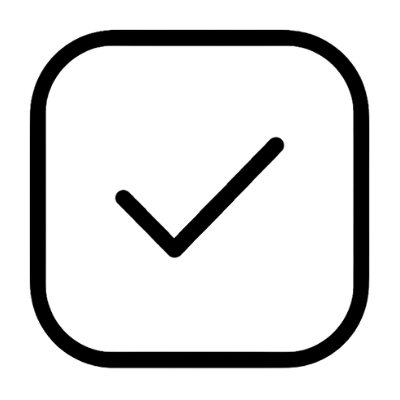 Icone de crochet dans une case