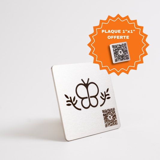 Photo produit d'une plaque gratuite