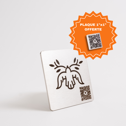 Photo produit d'une plaque gratuite
