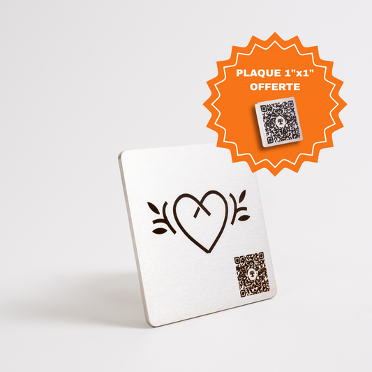 Photo produit d'une plaque gratuite