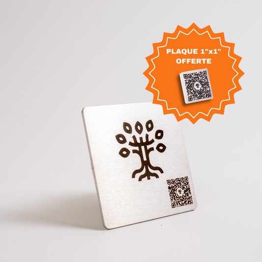 Photo produit d'une plaque gratuite