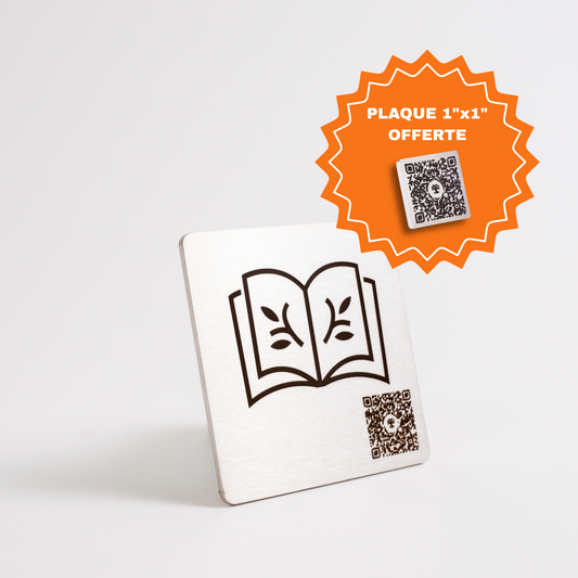 Photo produit d'une plaque gratuite