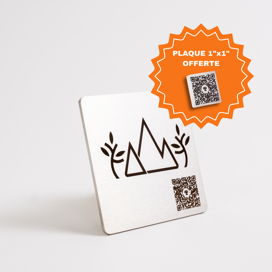 Photo produit d'une plaque gratuite